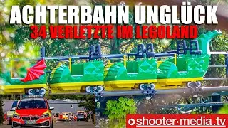 🛑  Achterbahnunglück mit 34 Verletzten  🛑 | 🚑 🚒 Höhenrettung Feuerwehr Augsburg zur Rettung im Park