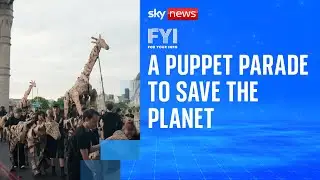 FYI: Life-size animal puppets raise awareness for climate