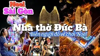 327. Biển người đổ xô đến nhà thờ Đức Bà và Diamond Plaza để xem trang trí Noel năm 2023 đẹp rực rỡ