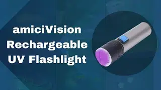 Rechargeable UV Flashlight-Detect Counterfeit Money, Identify Pet Urine Stains 395~400nm Black-Light