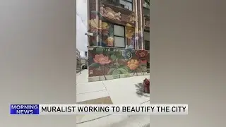 Local Muralist Working to Beautify the City