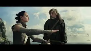 Luke skywalker empieza entrena a rey con la fuerza 