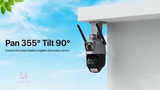 Outdoor Wifi PTZ Camera 4K 8MP HD Dual-Lens Dual Screen Camera AI Auto Tracking 4MP Video Surve