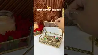 Viral Kashmiri Earrings #weddingjewellerydesigns #onlineshopping #brassearrings #designerjeweller