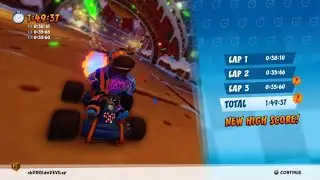 CTR: Nitro-Fueled - Gingerbread Joyride Time Trial in 1:49.37