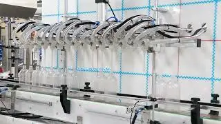 Automatic 16 Lifting Nozzles Surface Cleaner Filling Machine