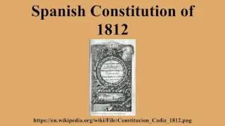 Spanish Constitution of 1812