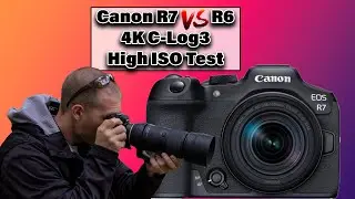 Canon EOS R7 Vs R6 4K C-Log3 High ISO Test | 4K Video