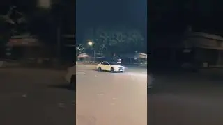 Trying to escape Indian police like. #failed #mercedes #drift #india #punjabelection2022 #aap