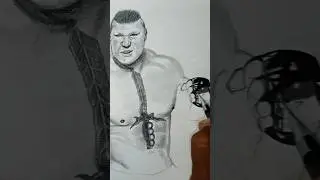 Brock Lesnar drawing 🗡️🤯🔥  #drawing #youtubeshorts #shorts #viral #brocklesnar