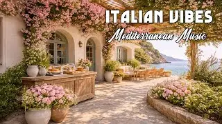 🎶 Italian Vibes & Mediterranean Music 🎶 1+ Hour Scenic Amalfi Coast & Lake Como Relaxation 4K