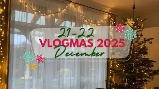 VLOGMAS ДНИ 13-14 | Быстрая уборка перед поездкой + Украшение рождественской елки в доме моих род...