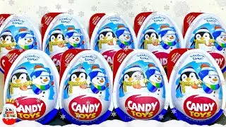 СЮРПРИЗЫ ЗИМНЕЕ ВРЕМЯ CANDY TOYS! Новогодние Сюрпризы, Игрушки Winter time, Kinder Surprise unboxing