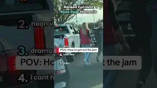 Top 5 Funniest Road Rage Moments | Angriest Drivers Compilation #shorts #ranked