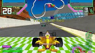 Ace Driver: Victory Lap - Namco System 22 - Yellow Car - High Speed Circuit - Full Race