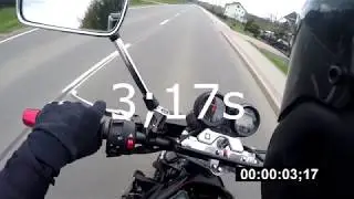 Suzuki Bandit GSF 650 Test 0-100 km 3s