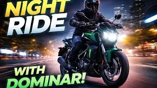 Night ride with Dominar 400 full vibe 