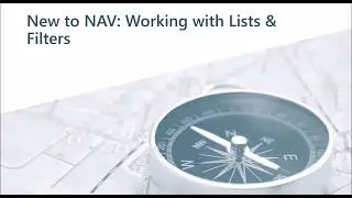 New to NAV: Filtering in the GL and Chart of Accounts