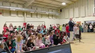 2025 Christmas program featuring 2nd grade