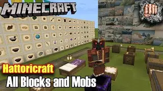 Minecraft Hattoricraft - All Blocks and Mobs (Almost)