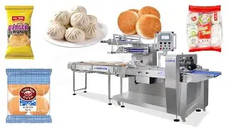 Automatic Bun Bread Flow Packaging Machine Horizontal Flow Wrap Machine LP-600