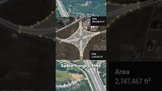 Cloverleaf interchange's problem #geography #infrastructure #building
