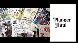Planner Haul//Featuring The Scrappy Fox, Jessica Hearts, Planners Anonymous, Sticker Geek Designs