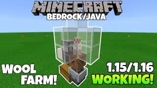 Minecraft | Simple Easy Wool Farm Tutorial! | 1.17 Bedrock AND Java!