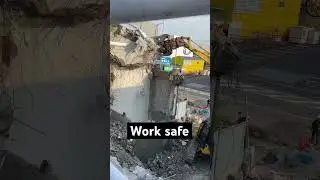 Work safe #highlights #viewers #excavator #demolition #machine #views #construction #work