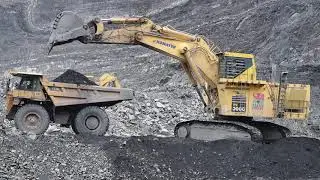 Celtic Energy Komatsu PC3000 Loading Cat 777