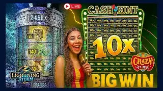 10x Cash Hunt with 1000x OR 20x Lightning Storm?! I Had to Pick CRAZY TIME!