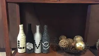 How To Create Love Yarn Wrapped Wine Bottles - DIY Home Tutorial - Guidecentral