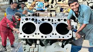 🔥 Professional Engine Overhaul | Skilled Mechanics Rebuilding Heavy-Duty Engine Block