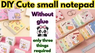 DIYCute small notepad 🐼✨🎀/ Craftandslimehub/ Cute paper crafts/ DIY Cute stationery