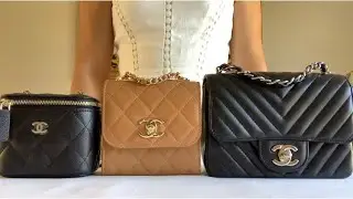 Comparison | Chanel Mini Flap |Chanel Vanity Case with Chain | Chanel Mini Trendy CC Clutch Chain