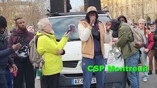 Journée internationale Migrants 18 Décembre interventions Place de la république Paris