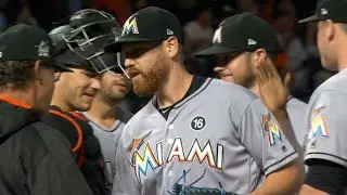 7/7/17: Straily's gem leads Marlins past Giants, 6-1