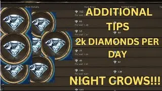 ADDITIONAL DIAMOND FARMING TIPS SA NIGHT CROWS!!