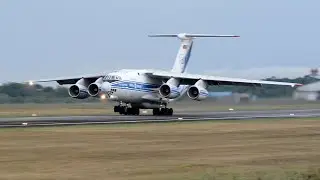Volga-Dnepr Airlines Ilyushin Il-76 takeoff from PBM