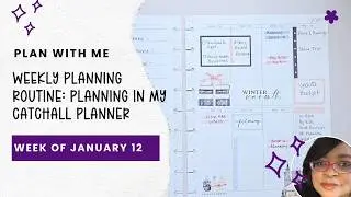 Plan with Me: Weekly Planning in my Catchall Planner