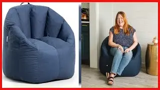 Great product -  Big Joe Milano Bean Bag Chair, Denim Cobalt Lenox, 2.5ft