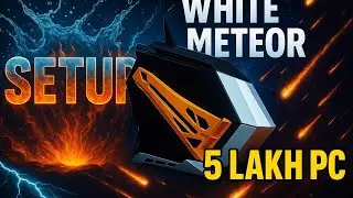 White Meteor PC Setup 🔥 ₹5 Lakh Beast Unleashed! | Ultimate Gaming Rig 2025 | Room tour 🤫