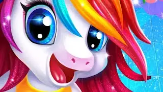 Glitter Unicorn - Pet Babysitting & Dress-up - Android gameplay Movie apps free best Top Film Video