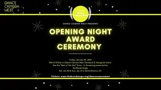2021 DCW Opening Night Award Ceremony