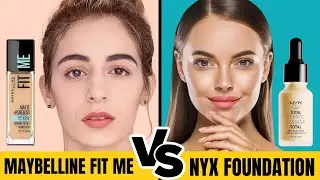 Maybelline Fit Me vs NYX Total Control Drop Foundation - Which Gives More Professional Look