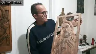 Nils&atilde;o Artes&atilde;o - QUADRO ENTALHADO E VAZADO ( SAGRADO CORA&Ccedil;&Atilde;O DE CRISTO)