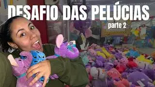 Desafio de casal, quem pega mais pelúcias na máquina de bichinhos!