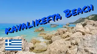 🇬🇷 Κavalikefta Beach - Relaxing Wave - Greece - Lefkada