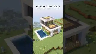 Would you build this Easy Modern House ? 🏠 #minecraft #minecraftbeauty #mctutorial  #build