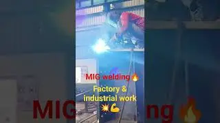 MIG Welding in Action 🔥 | Strong Steel Welding | Factory Work #shorts